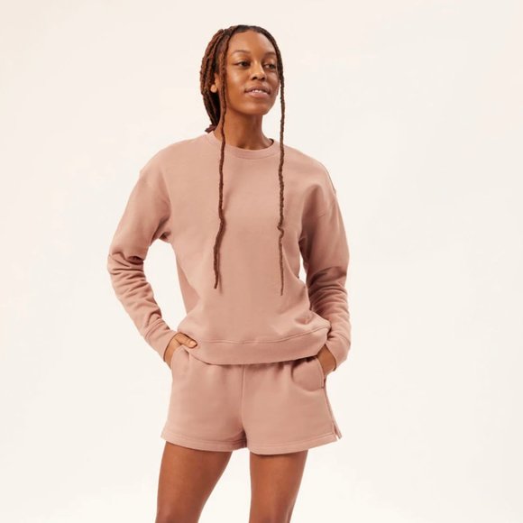 Girlfriend Collective Birch 50/50 Sweat Short NWT - Picture 5 of 13